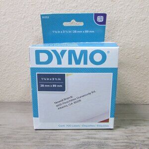 DYMO White Address Labels 700 ct 1 1/8" x 3 1/2" 28mm x 89mm LW 30252